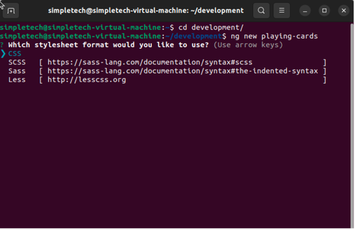 Choix de format de stylesheet