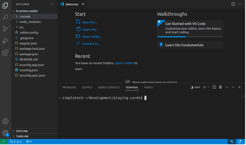 VSCode new project
