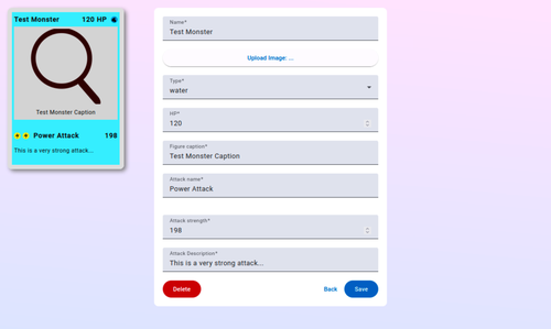 Angular Material - Form with delete button