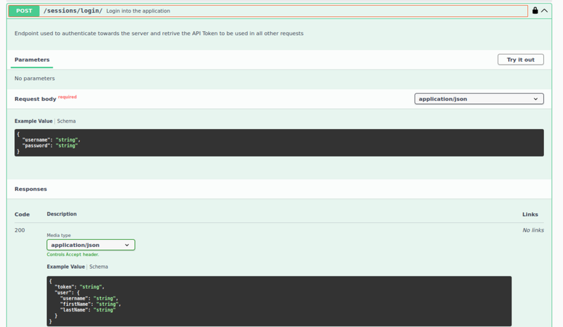 Login POST API