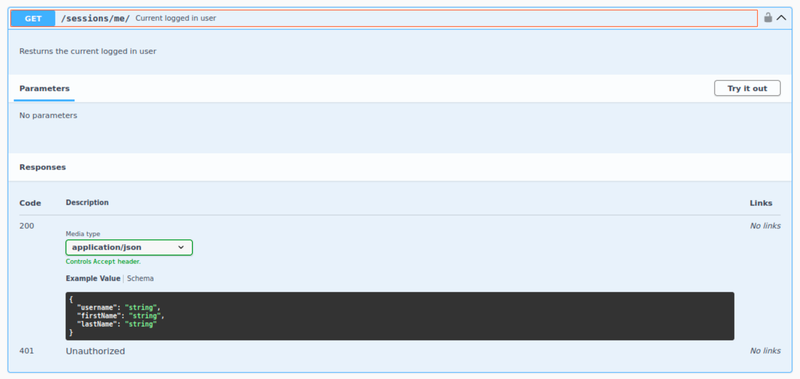 GET user API